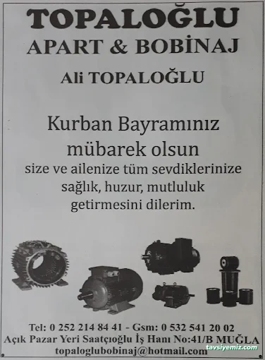 Topaloğlu Bobinaj Topaloğlu Bobinaj