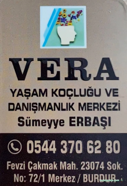 Vera Yaşam Koçluğu Ve Danışmanlık Merkezi Vera Yaşam Koçluğu Ve Danışmanlık Merkezi