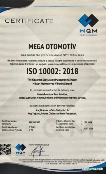 Yalova Mega Oto Yıkama Yalova Mega Oto Yıkama